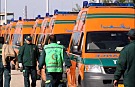 وزارة الصحة تدفع بسيارت إسعاف لتأمين ميدان التحرير